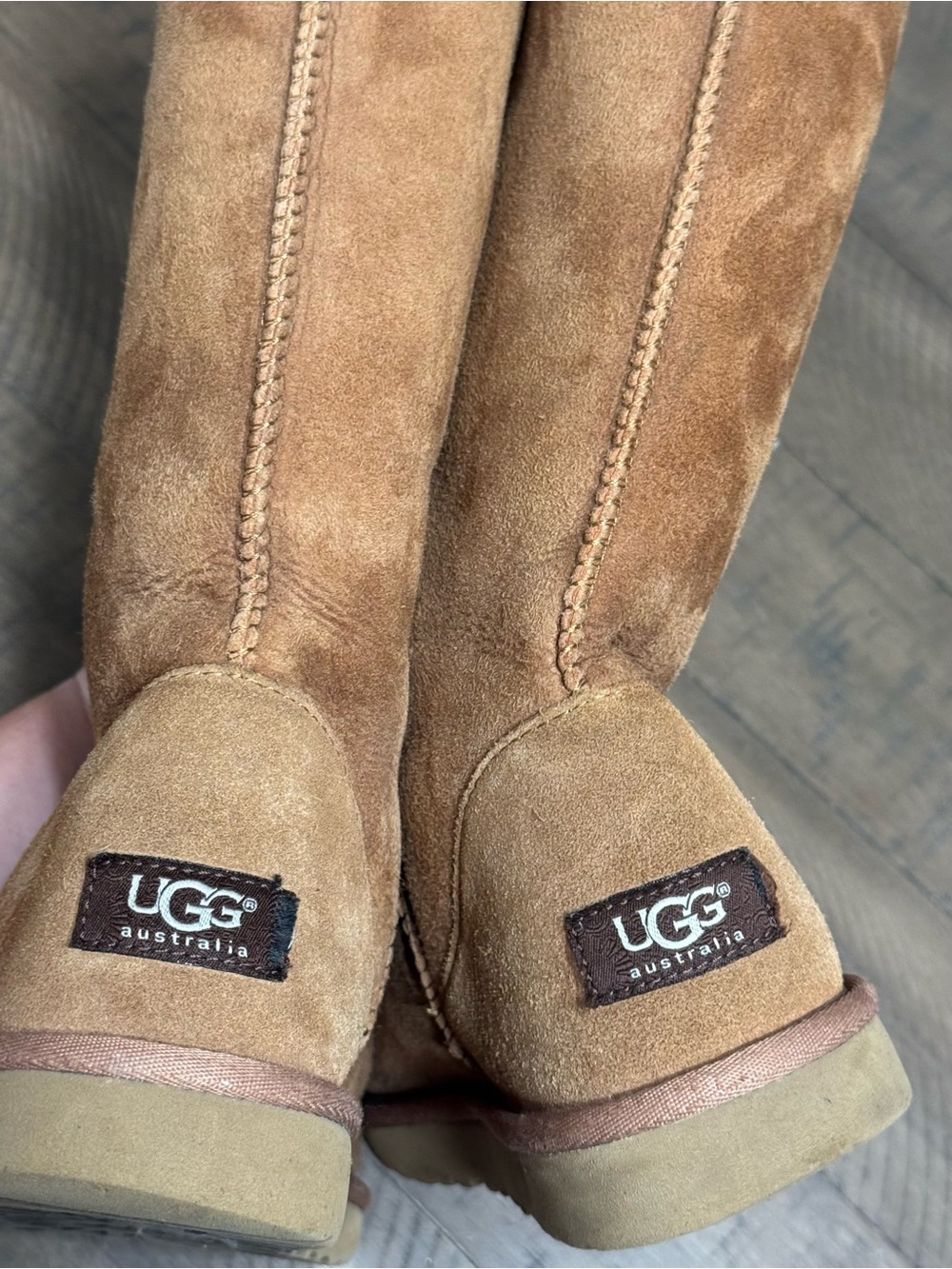 Ugg Australia Women's 5815 Classic Tall Boots Sheepskin 9 USA 40 EUR Chesnut - Picture 8 of 16